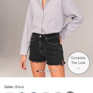 Abercrombie Black Mom Short - 27/4 NWT